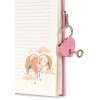 Roze dagboek met slotje - My little diary horn stars 